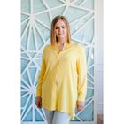 Блузка женская Vera Nicco, размер 50 (XL), рост 168 см, цвет жёлтый (арт. 1552 С+) - Фото 5