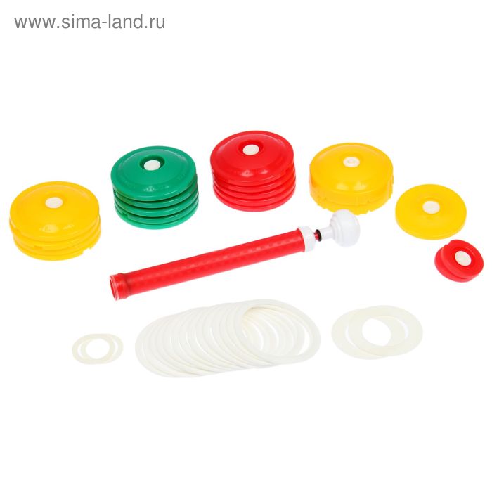 Набор вакуумный в картонной упаковке ВАКС-02Н: вакуумный насос, 20 крышек - Фото 1