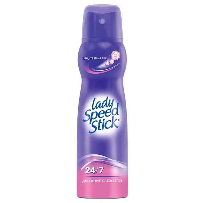 Дезодорант-антиперспирант Lady Speed Stick 24/7 «Дыхание свежести», аэрозоль, 150 мл - Фото 1