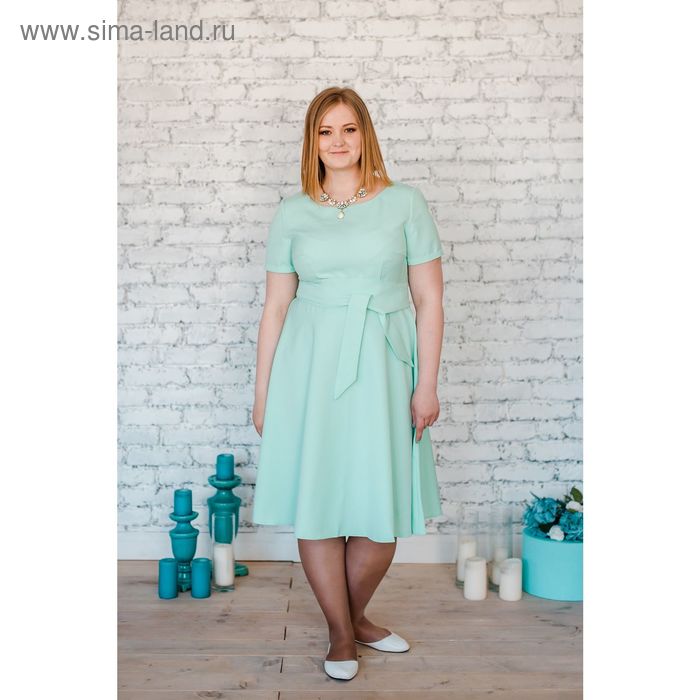 Платье женское Vera Nicco, размер 50 (XL), рост 168 см, цвет мята (арт. 15731 С+) - Фото 1