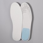 Стельки для обуви, универсальные, с подпяточником, дышащие, р-р RU до 46 (р-р Пр-ля до 47), 29 см, пара, цвет белый - Фото 5
