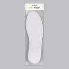 Стельки для обуви, универсальные, с подпяточником, дышащие, р-р RU до 46 (р-р Пр-ля до 47), 29 см, пара, белые - Фото 6