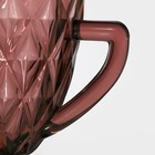 Кувшин стеклянный Magistro «Круиз», 1,1 л, цвет розовый - фото 4557609