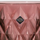 Кувшин стеклянный Magistro «Круиз», 1,1 л, цвет розовый - фото 4557611