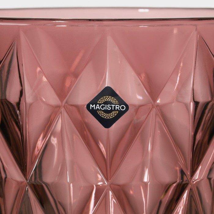 Кувшин стеклянный Magistro «Круиз», 1,1 л, цвет розовый - фото 1875835431
