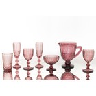 Креманка стеклянная Magistro «Ла-Манш», 350 мл, 12×10,5 см, цвет розовый - Фото 11