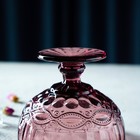 Креманка стеклянная Magistro «Ла-Манш», 350 мл, 12×10,5 см, цвет розовый - Фото 8
