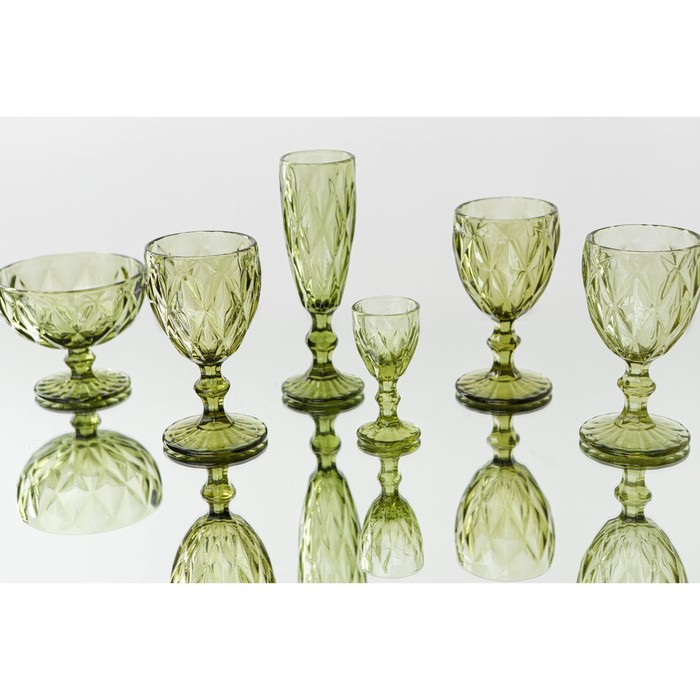 Креманка стеклянная Magistro «Круиз», 350 мл, d=12 см, цвет зелёный - фото 1883259955