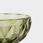 Креманка стеклянная Magistro «Круиз», 350 мл, d=12 см, цвет зелёный - Фото 5