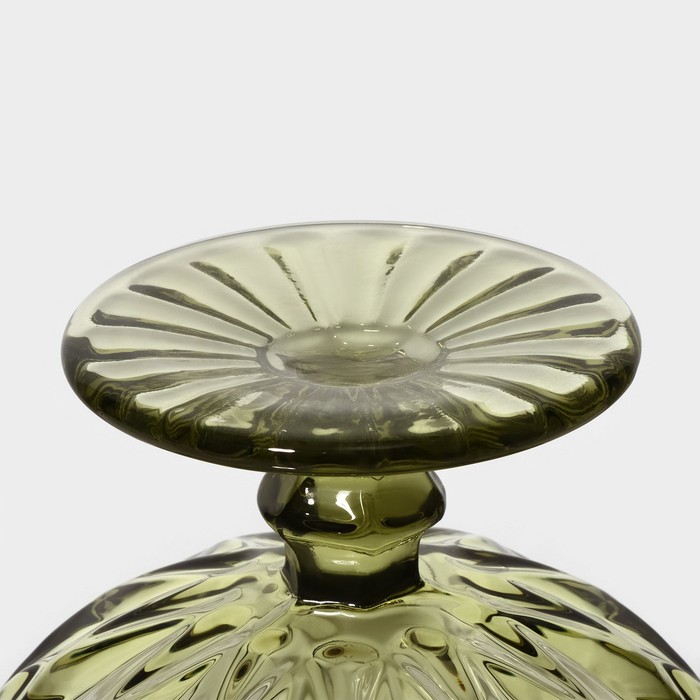 Креманка стеклянная Magistro «Круиз», 350 мл, d=12 см, цвет зелёный - фото 1905367684