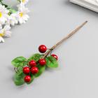 Декор для творчества, веточка с 7-ю ягодками, 20×5 см - Фото 1