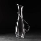 Декантер «Грюнер», 1.3 л, 15.5×11×37 см, с ручкой, стекло, прозрачный - Фото 1