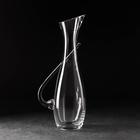 Декантер «Грюнер», 1.3 л, 15.5×11×37 см, с ручкой, стекло, прозрачный - Фото 2