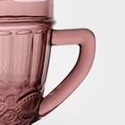 Кувшин стеклянный Magistro «Ла-Манш», 1,1 л, цвет розовый - Фото 3