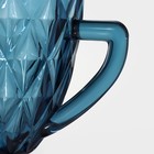 Кувшин стеклянный Magistro «Круиз», 1,1 л, цвет синий - Фото 2
