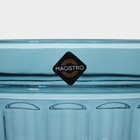 Кувшин для воды Magistro «Ла-Манш», 1.1 л, 14×19.5 см, стекло, синий - Фото 7