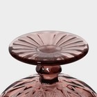 Креманка стеклянная Magistro «Круиз», 350 мл, d=12 см, цвет розовый - Фото 6