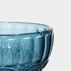 Креманка стеклянная Magistro «Ла-Манш», 350 мл, 12×10,5 см, цвет синий - Фото 4