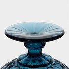 Креманка стеклянная Magistro «Ла-Манш», 350 мл, 12×10,5 см, цвет синий - фото 4557679