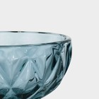 Креманка стеклянная Magistro «Круиз», 350 мл, d=12 см, цвет синий - Фото 5