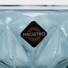Креманка стеклянная Magistro «Круиз», 350 мл, d=12 см, цвет синий - Фото 10