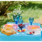 Креманка стеклянная Magistro «Круиз», 350 мл, d=12 см, цвет синий - Фото 9