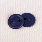 Пуговица, 2 прокола, 11 мм, цвет тёмно-синий - Фото 1