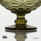 Креманка стеклянная Magistro «Ла-Манш», 350 мл, 12×10,5 см, цвет зелёный - Фото 2