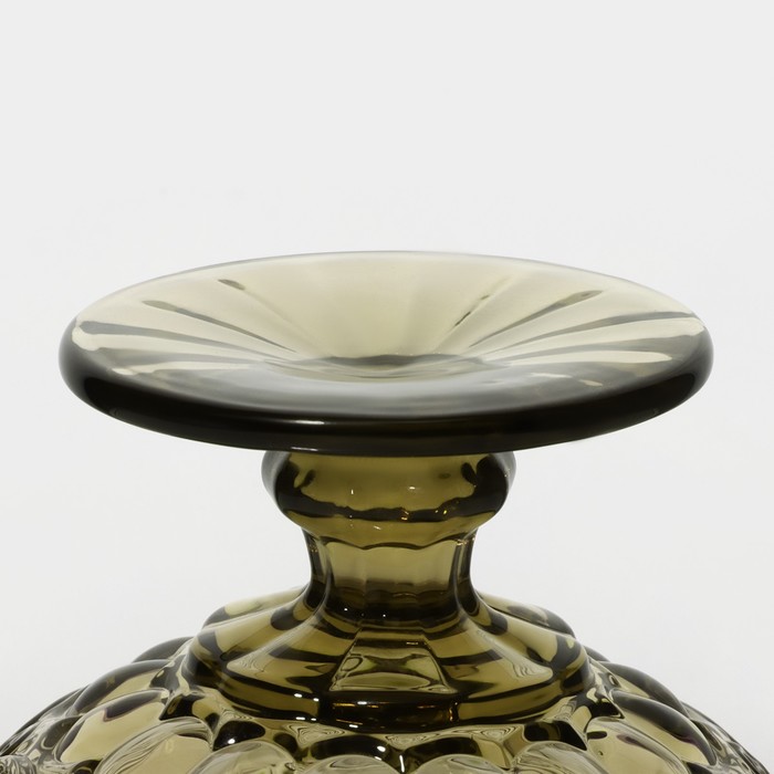 Креманка стеклянная Magistro «Ла-Манш», 350 мл, 12×10,5 см, цвет зелёный - фото 1883260076