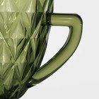 Кувшин для воды стеклянный Magistro «Круиз», 1,1 л, 14×19,5 см, цвет зелёный - Фото 4