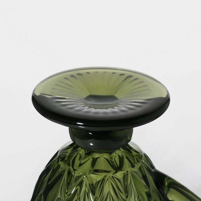 Кувшин стеклянный Magistro «Круиз», 1,1 л, цвет зелёный - фото 1875835575