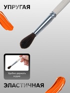 Кисть для рисования, пони, № 4, Calligrata, круглая, деревянная ручка - Фото 2