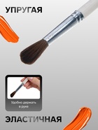 Кисть для рисования, пони, № 7, Calligrata, круглая, деревянная ручка - Фото 2