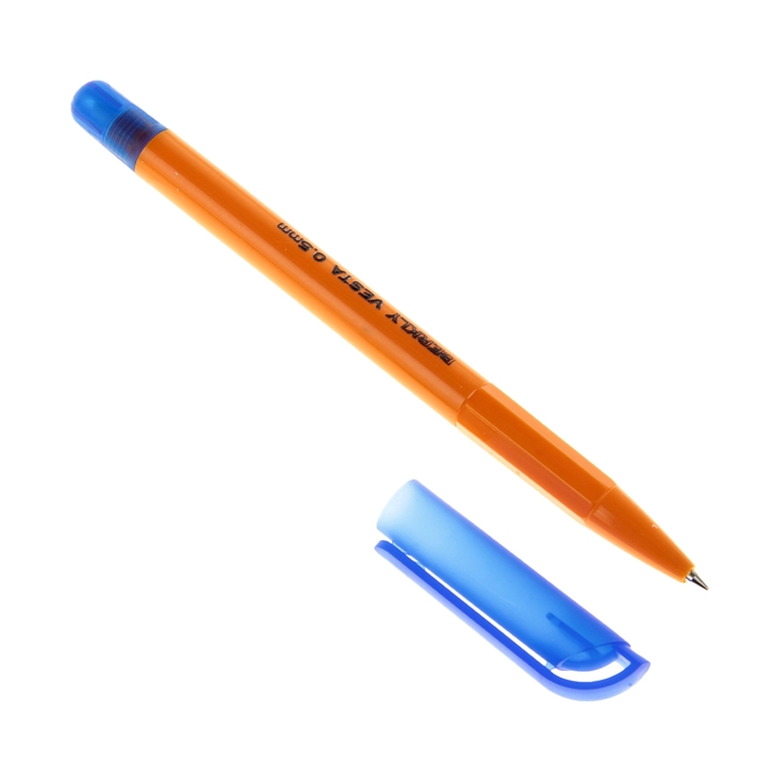 Ручка шариковая ВЕСТА синяя паста, клеймо "Союз" - Фото 1