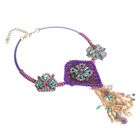Колье «Этника», крупное, цвет фиолетовый - Фото 2