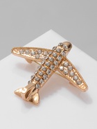 Брошь «Самолёт» покоритель вершин, цвет белый в золоте - фото 60766261