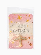 Брошь «Самолёт» покоритель вершин, цвет белый в золоте - фото 60766262