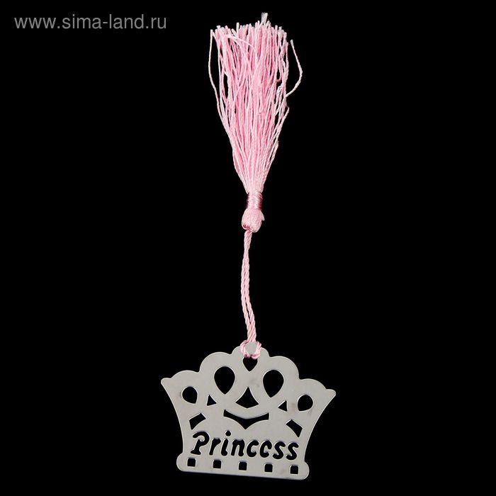 Сувенир металл закладка для книги/подвеска "Принцесса" 6х4,5 см - Фото 1