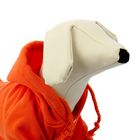 Толстовка утепленная с начесом, с капюшоном, размер XL (ОГ 52 см, ДС 36 см), оранжевая - Фото 4