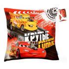 Наволочка декоративная Тачки "Крутые гонки", 40х40 см, 100% п/э велюр - Фото 1