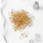 Булавки с круглым концом, 22 мм, 100 шт., цвет золотой - Фото 2