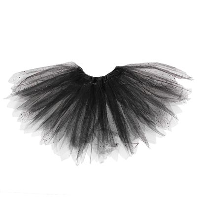 Карнавальная юбка «Блеск», 3-х слойная, 4-6 лет, цвет чёрный