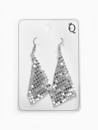 Серьги висячие «Ромб» диско, цвет серебро, 7.5 см - Фото 4