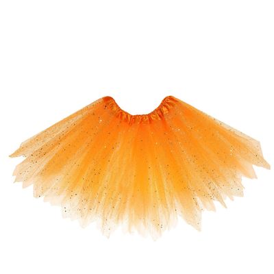 Карнавальная юбка «Блеск», 3-х слойная, 4-6 лет, цвет оранжевый