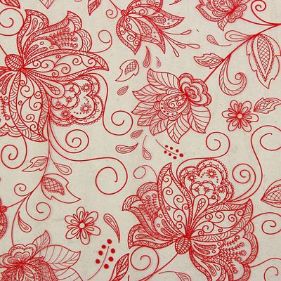 Пленка для цветов Lace, красная, 0,7 х 7,5 м, 40 мкм
