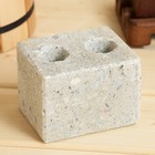 Испаритель для бани и сауны, талькохлорит, 8×6×6 см, 2 отверстия - Фото 1