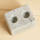 Испаритель для бани и сауны, талькохлорит, 8×6×6 см, 2 отверстия - Фото 2