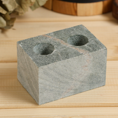 Испаритель для бани и сауны, талькохлорит, 8×6×6 см, 2 отверстия