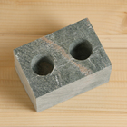 Испаритель для бани и сауны, талькохлорит, 8×6×6 см, 2 отверстия - Фото 4