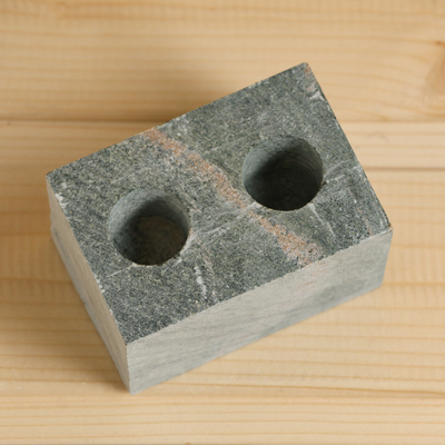 Испаритель для бани и сауны, талькохлорит, 8×6×6 см, 2 отверстия